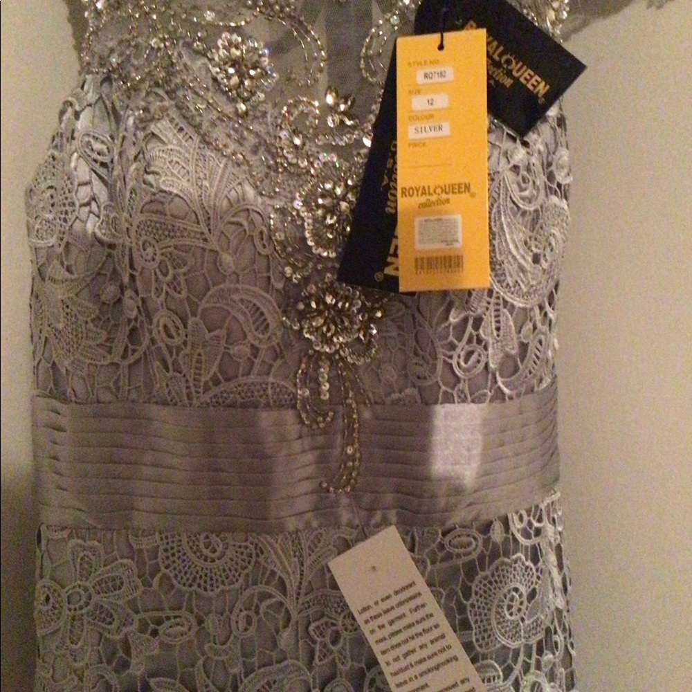 Gray Mother of the Bride Dress